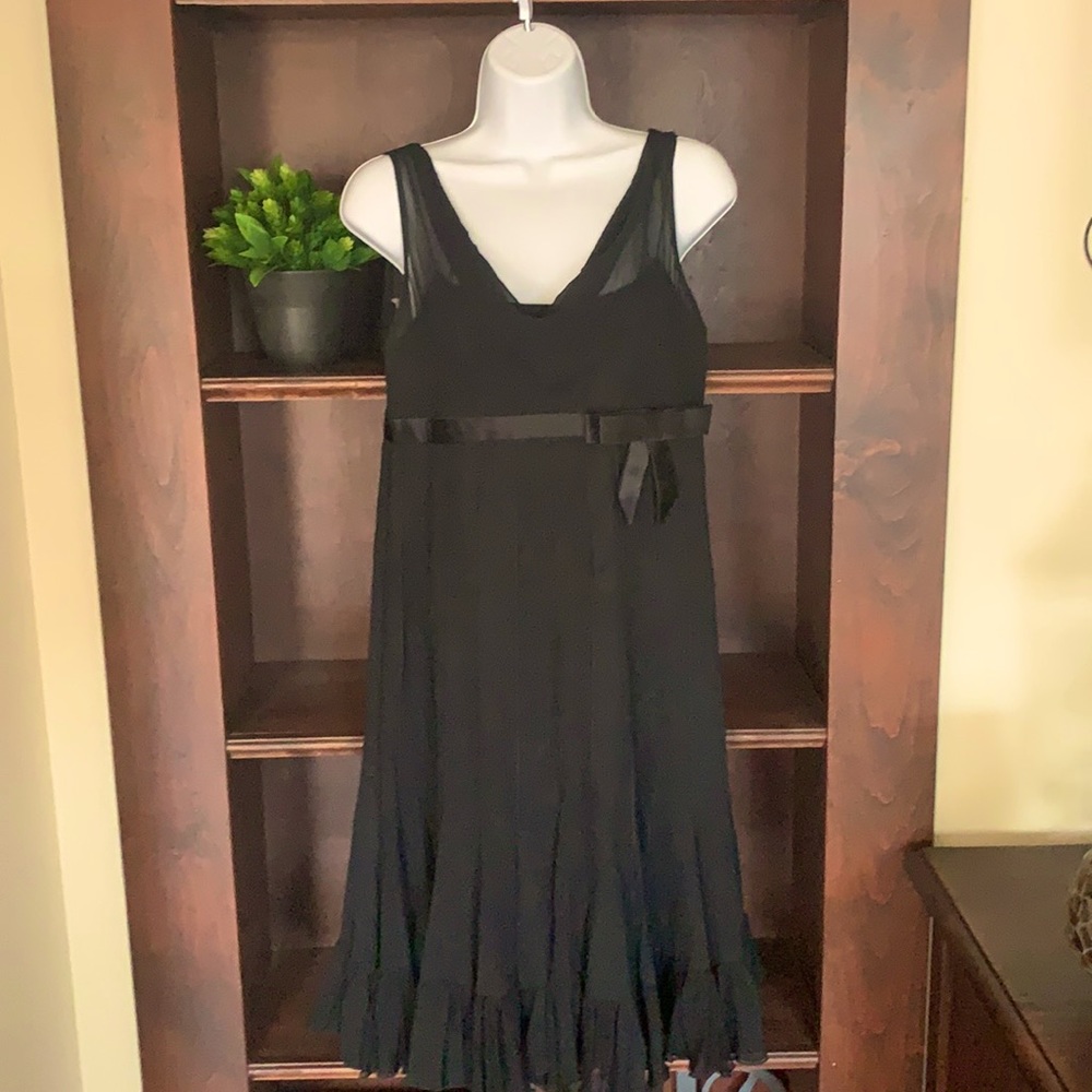 Rickie Freeman Teri Jon black cocktail dress size 8